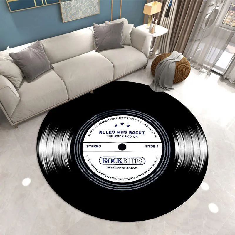 Commercial Vinyl Printing - 3D Vinyl Record Print Soft Round