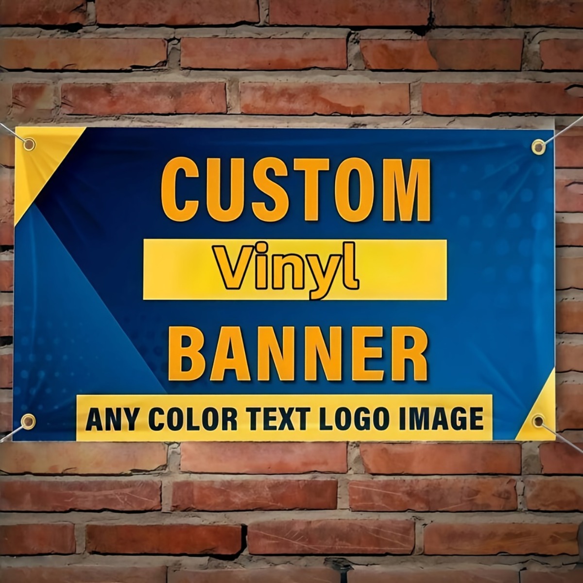 Commercial Vinyl Printing - Custom Vinyl Banner Personalized Text Logo