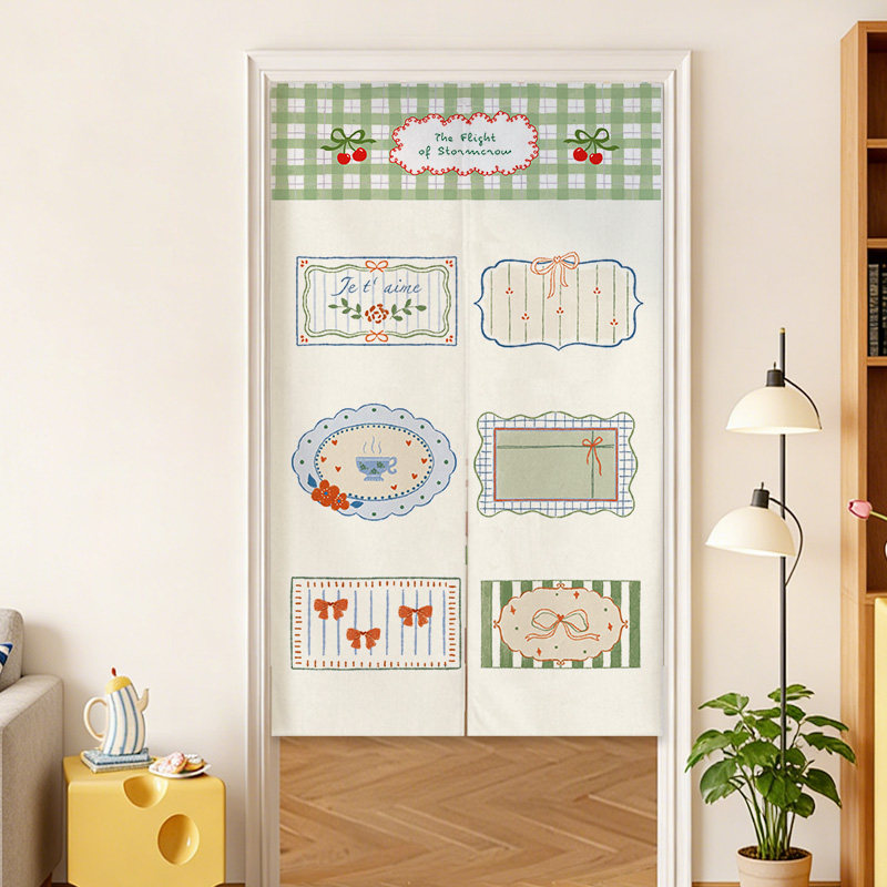 VIKAMA Blue Grid French Noren  - Commercial Window Printing recension och pris