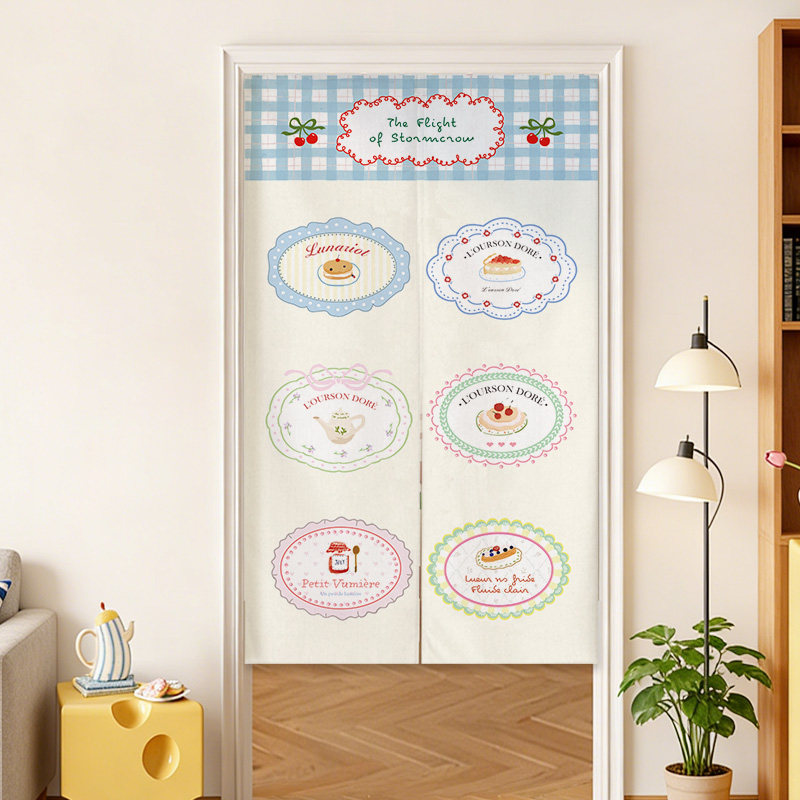 VIKAMA Blue Grid French Noren  - Commercial Window Printing recension och pris