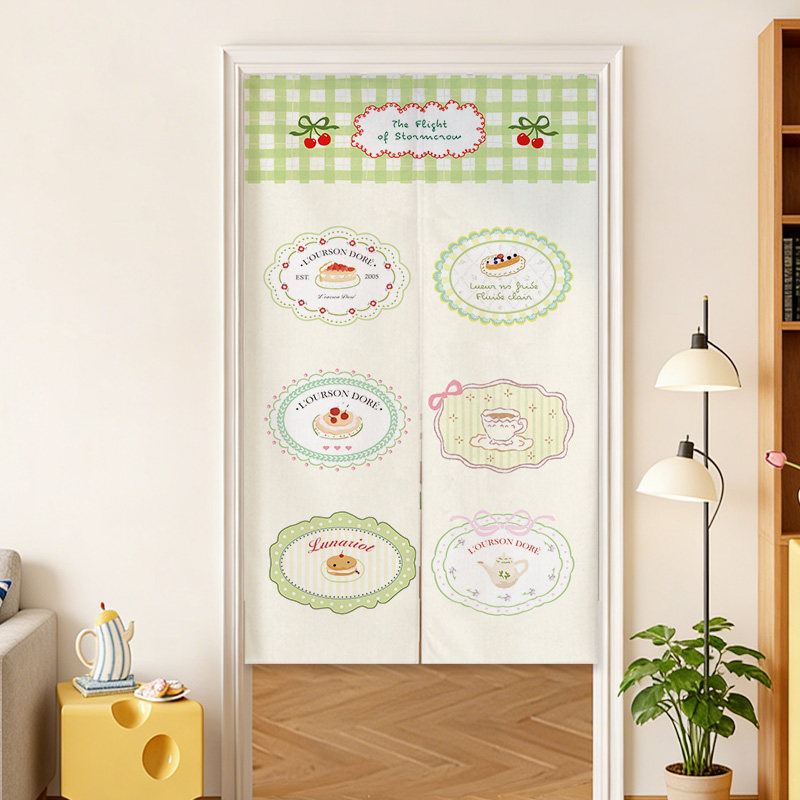 VIKAMA Blue Grid French Noren  - Commercial Window Printing recension och pris