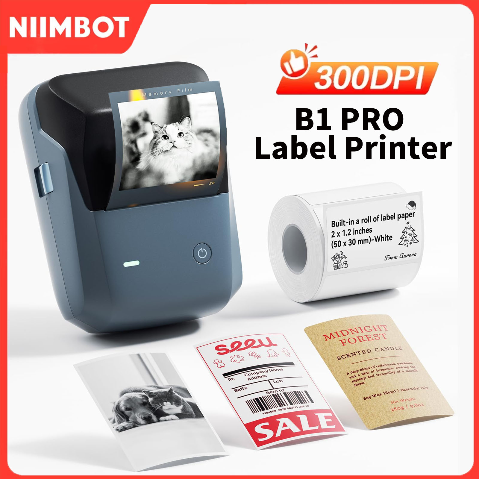 Niimbot B1/B1PRO Label Printer - Commercial Printing Dpi recension och pris