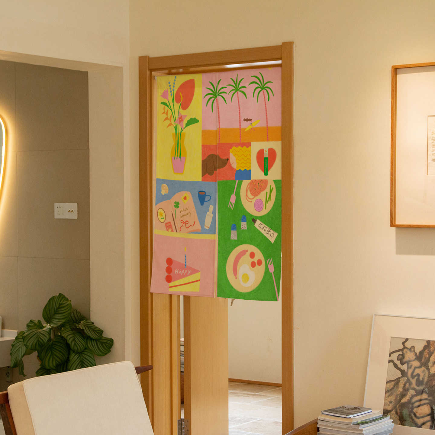 VIKAMA Hand Drawn Tropical Nor - Commercial Window Printing recension och pris