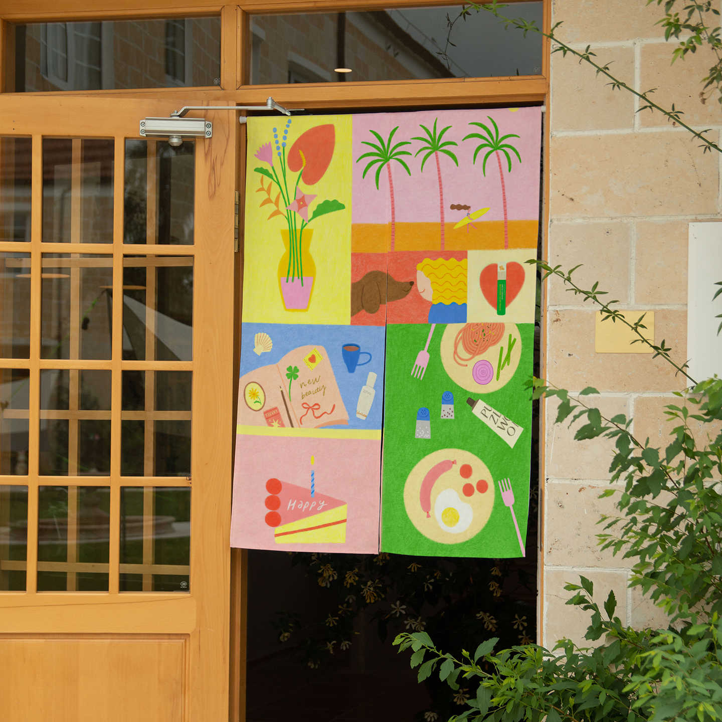 VIKAMA Hand Drawn Tropical Nor - Commercial Window Printing recension och pris