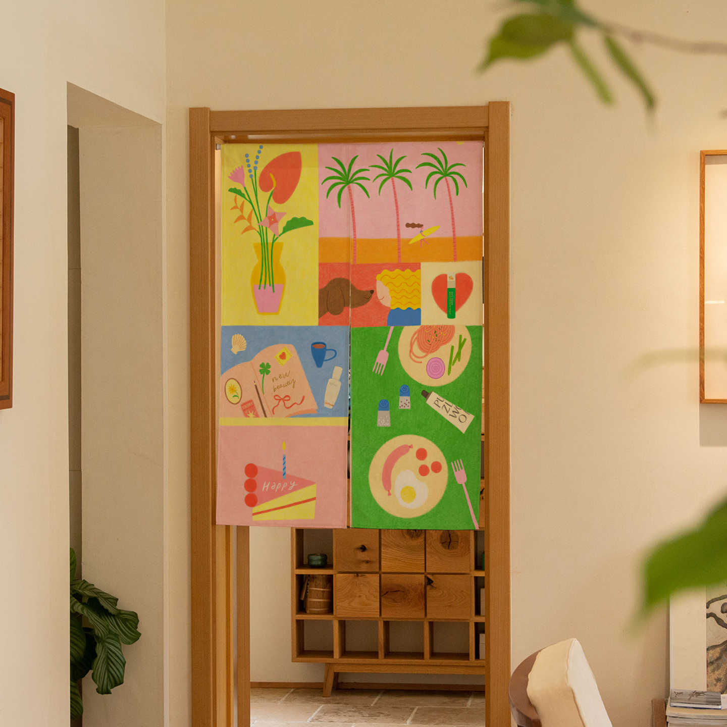 VIKAMA Hand Drawn Tropical Nor - Commercial Window Printing recension och pris