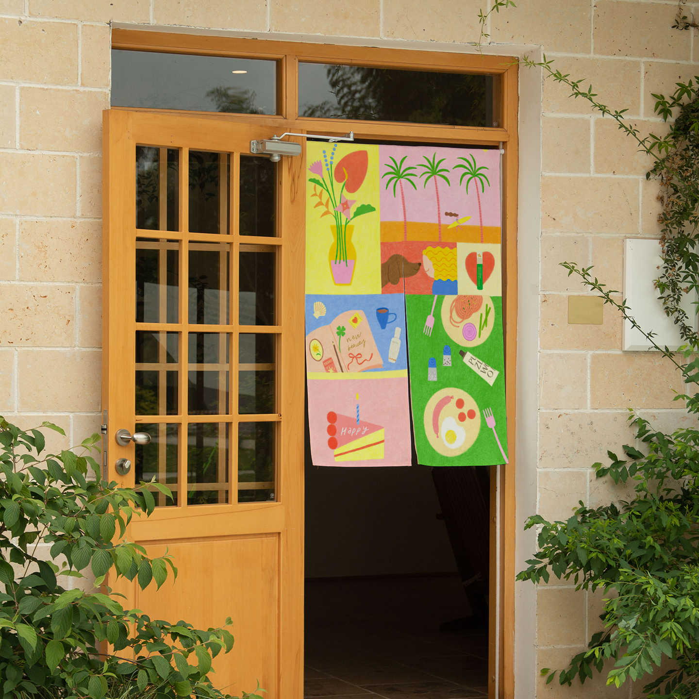 VIKAMA Hand Drawn Tropical Nor - Commercial Window Printing recension och pris