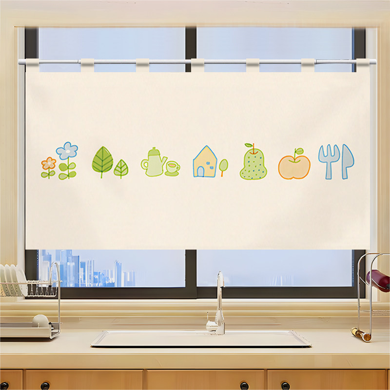 VIKAMA Grid Utensil Half Noren - Commercial Window Printing recension och pris
