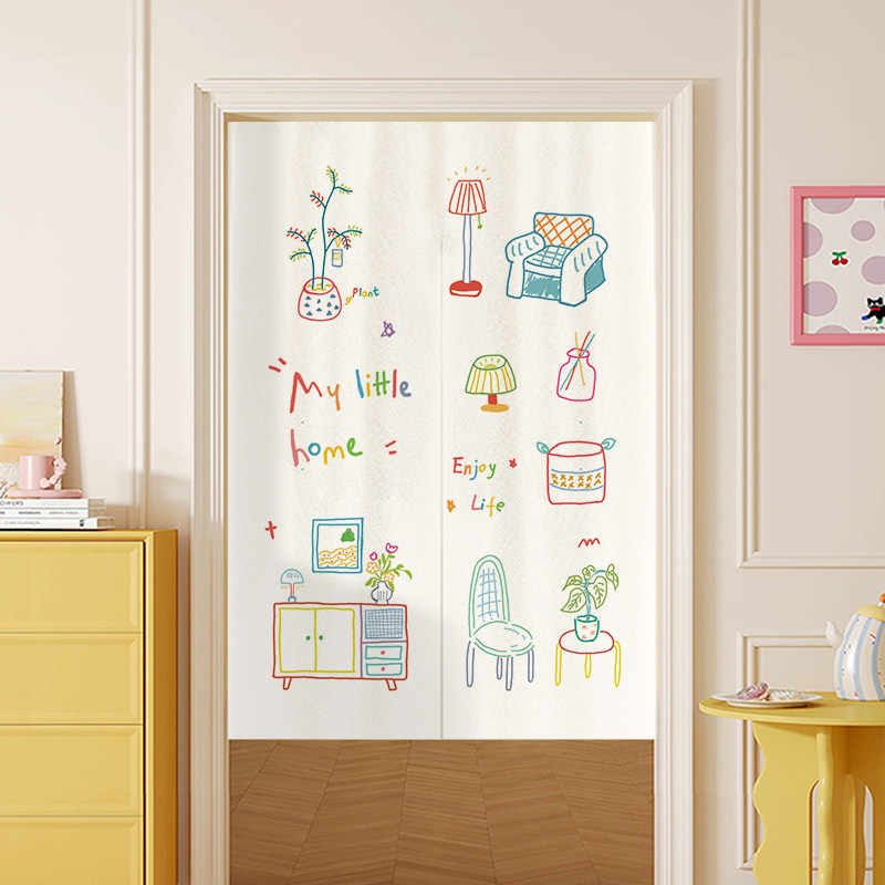 VIKAMA Color Hand Drawn Noren  - Commercial Window Printing recension och pris