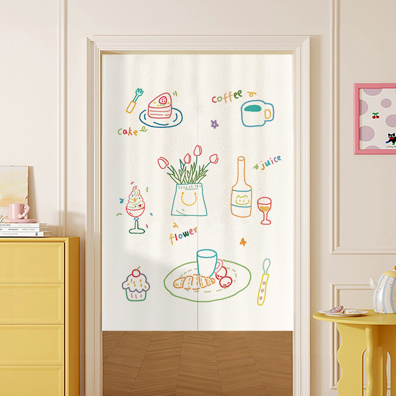 VIKAMA Color Hand Drawn Noren  - Commercial Window Printing recension och pris