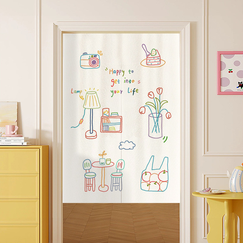 VIKAMA Color Hand Drawn Noren  - Commercial Window Printing recension och pris