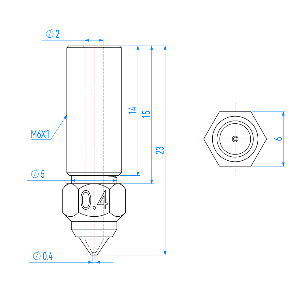 For Ender 3 V3 KE Nozzle Brass - Creality Printer Ender 3 V3 recension och pris
