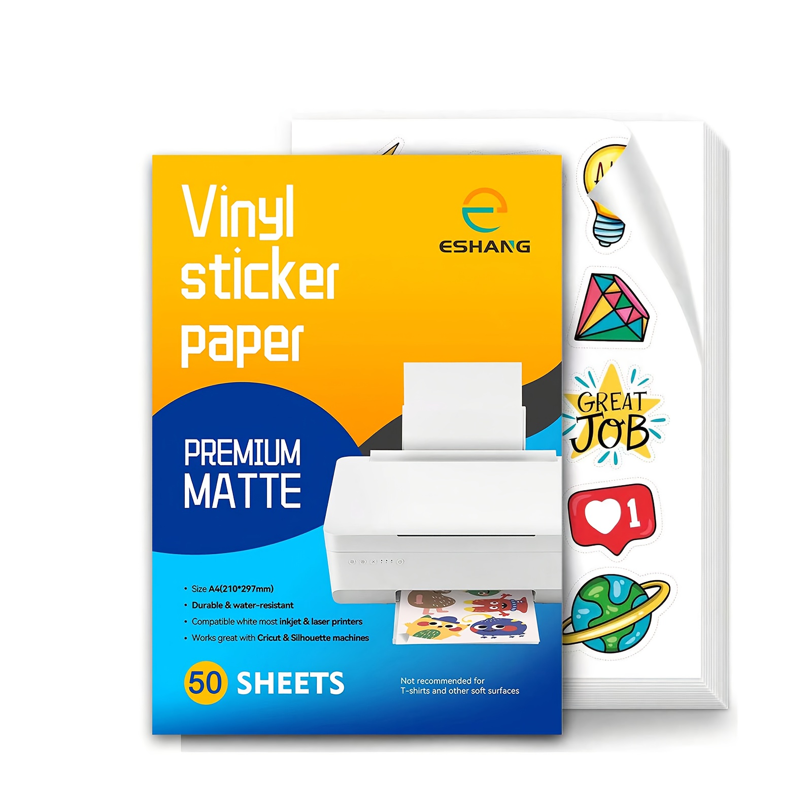 50 Sheets A4 PET Printable Vin - Commercial Vinyl Printing recension och pris