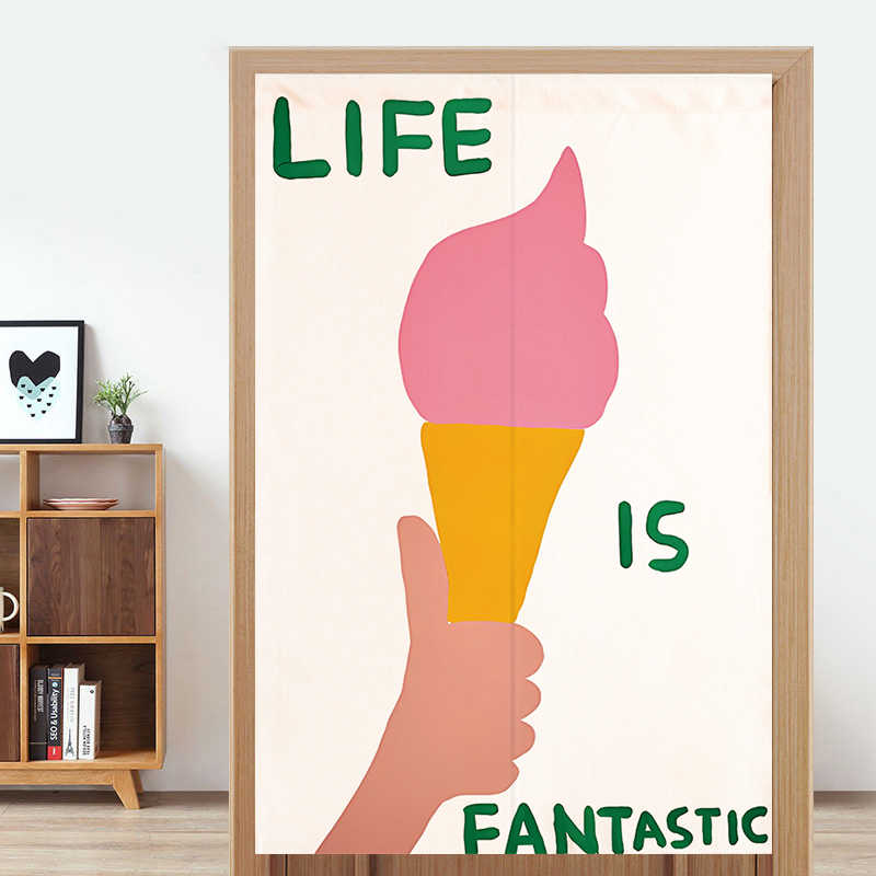 VIKAMA Hand Drawn Heart Noren  - Commercial Window Printing recension och pris