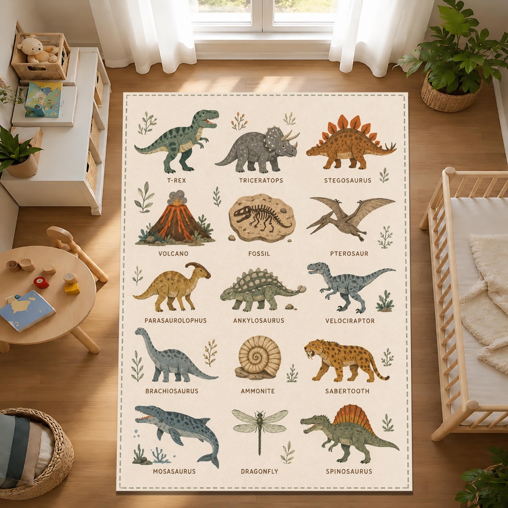 Vintage Dinosaur Educational C - Commercial Window Printing recension och pris