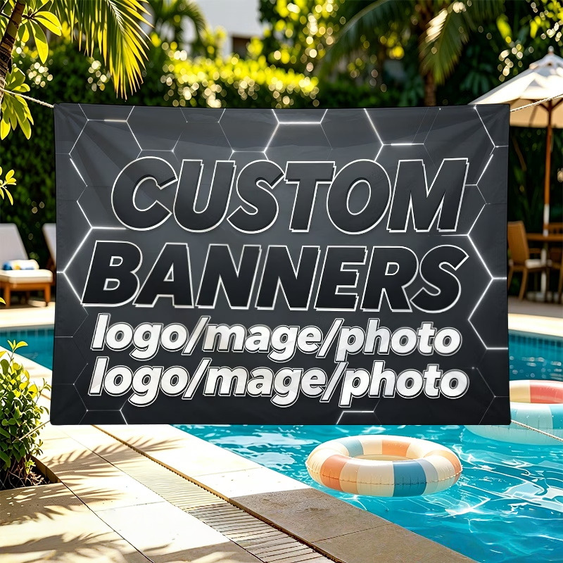 Custom Banner Flags Suitable F - Commercial Printing In Photoshop recension och pris