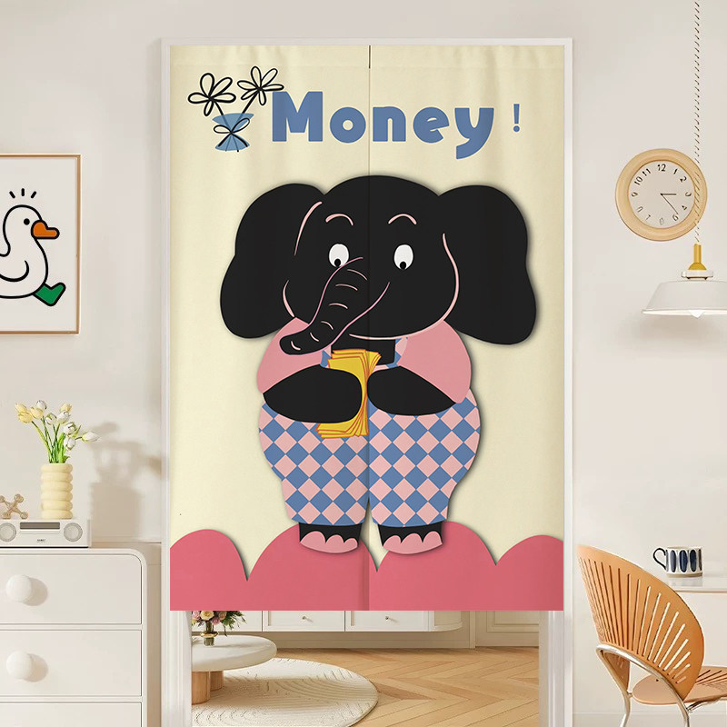VIKAMA Cute Money Black Noren  - Commercial Window Printing recension och pris
